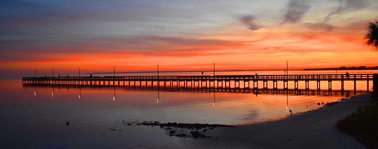 Port Charlotte Beach Park Fishing Pier Sunrise